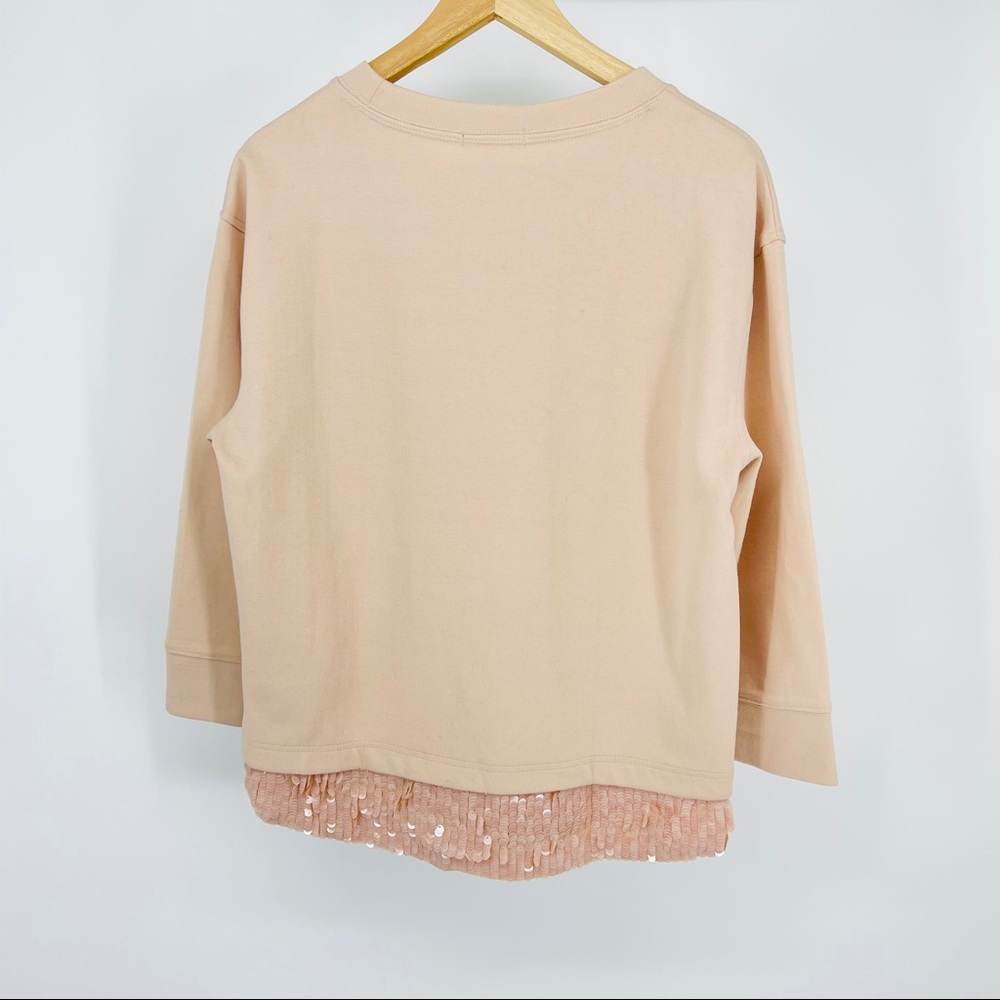 NWT J.Crew Sweatshirt with Sequins - Picture 5 of 5